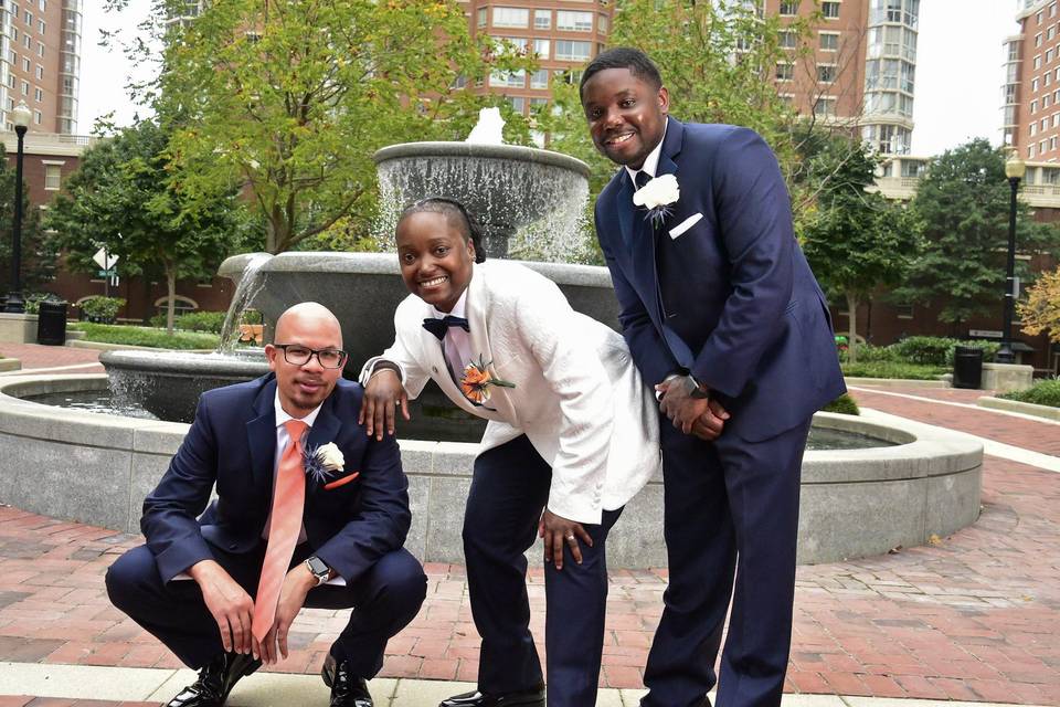 Groom and groomsmen