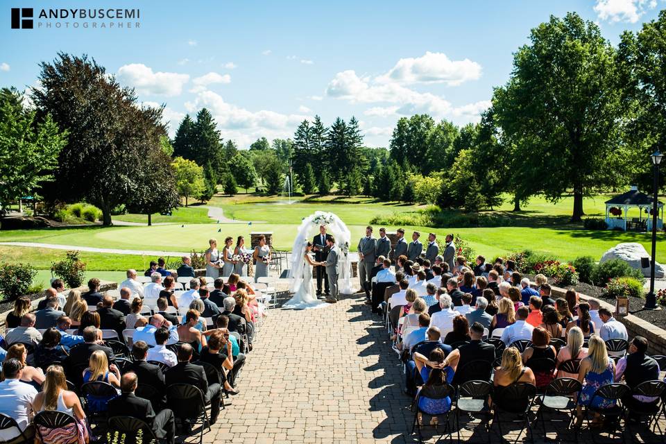 Ceremony outdoors