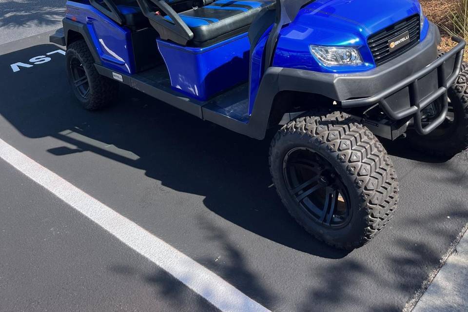 A delivered golf cart