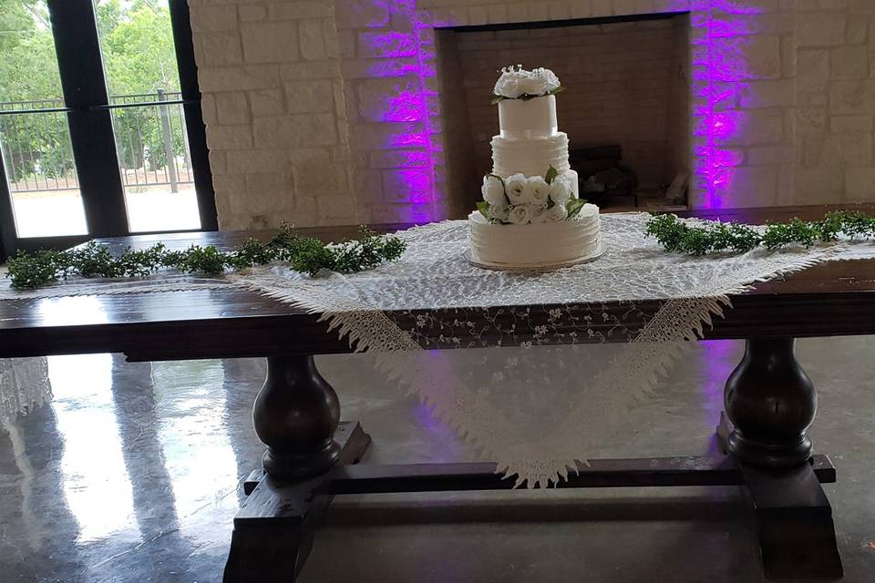 Wedding cake display