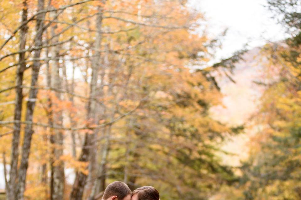 Lovely couple by the creek