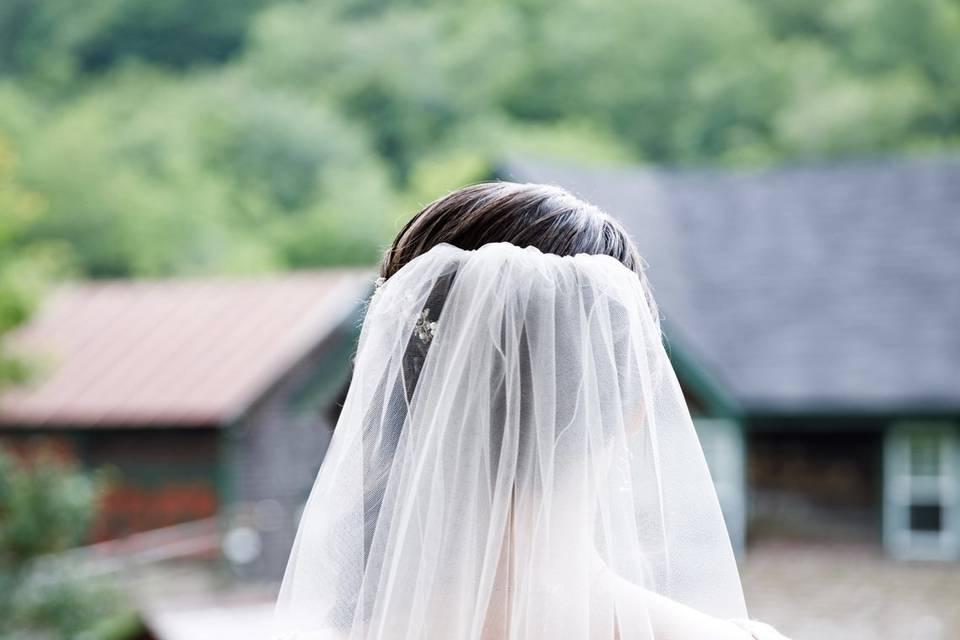 A magical setting for a magical moment. It's his first look at the bride.