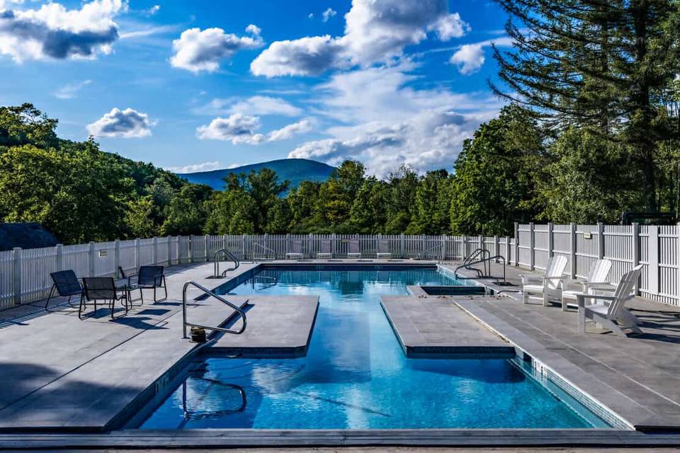 Year-round heated pool