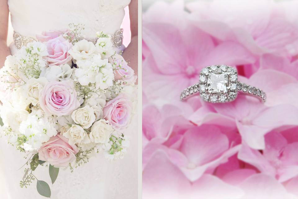 Gorgeous Bridal flowers & Ring