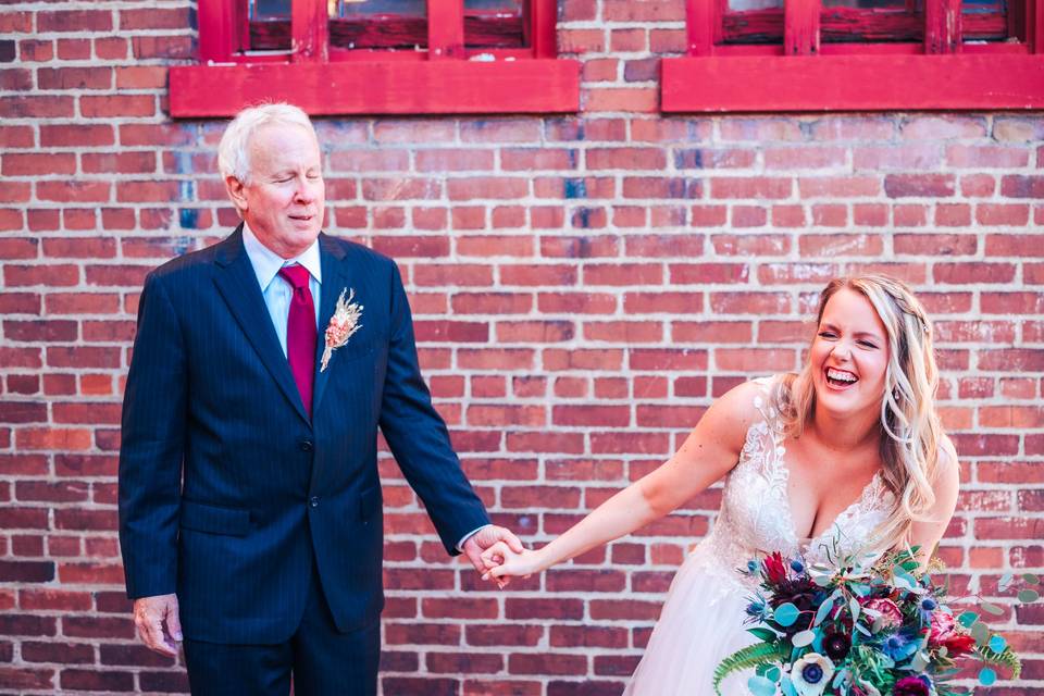 Bride and her dad