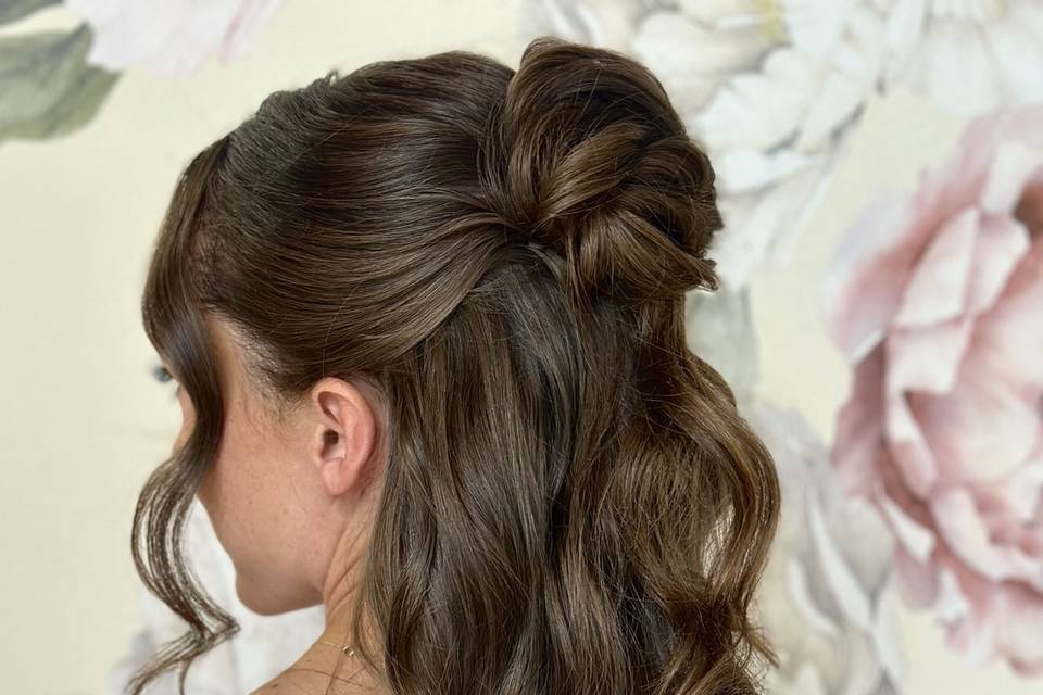 Bun half up