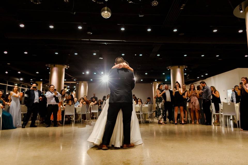 Couple first dance