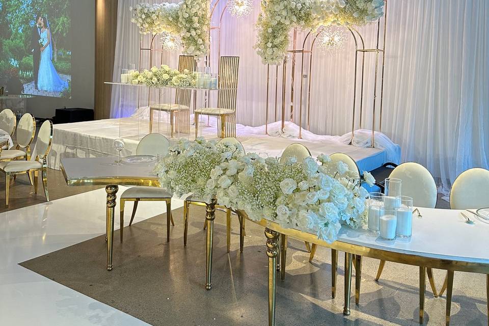 Contemporary white wedding