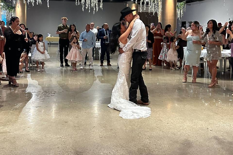 First dance hanging garden