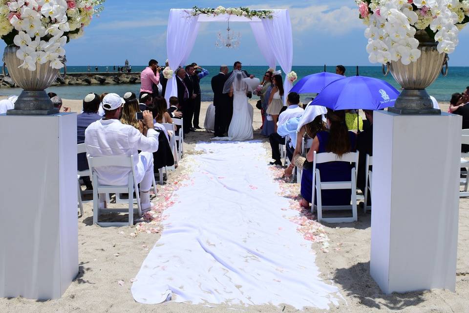 Down the aisle