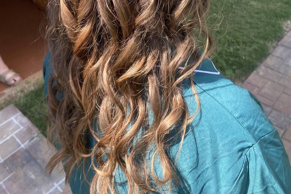 Two braids and curls
