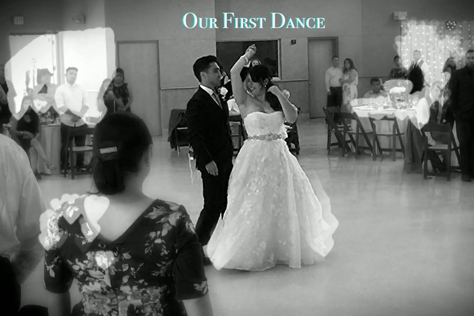 First Dance in Blk & White