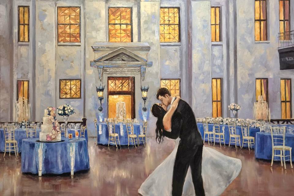 Live Wedding Painting in Ohio