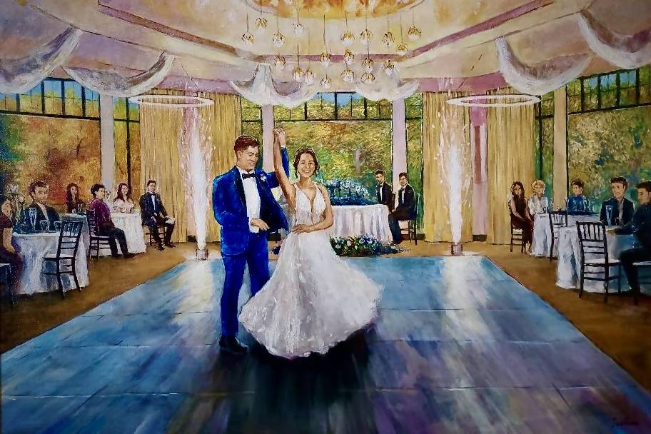 Live Wedding Painting in Ohio