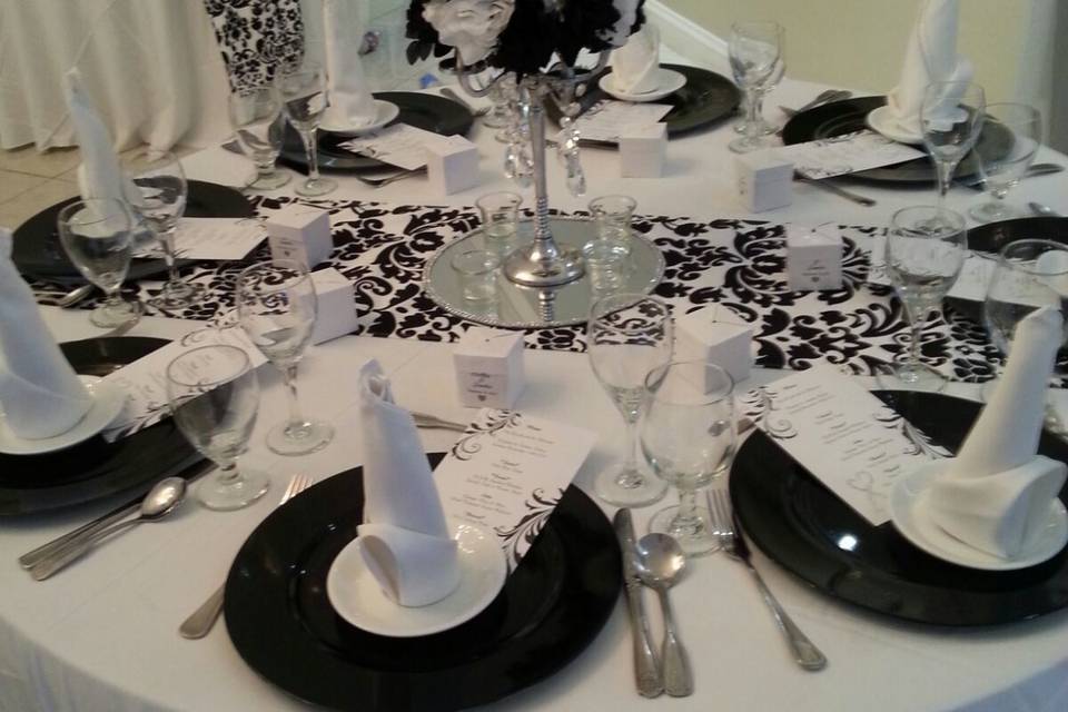 Table settings - Exquisite Events Planning and Production