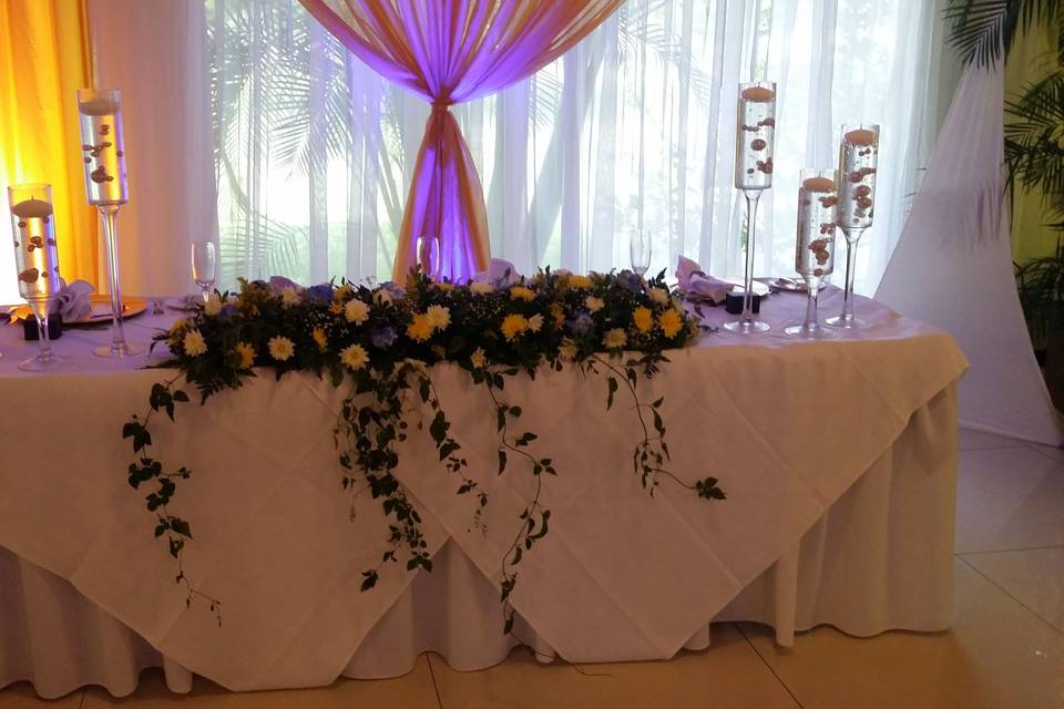Table at reception - Exquisite Events Planning and Production