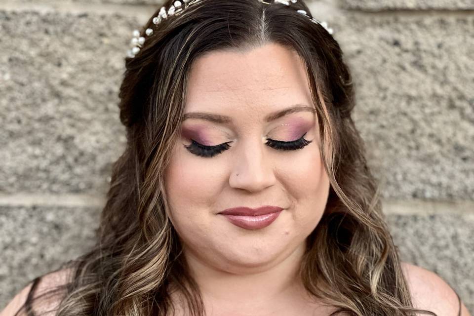 Bridal hair and makeup trial