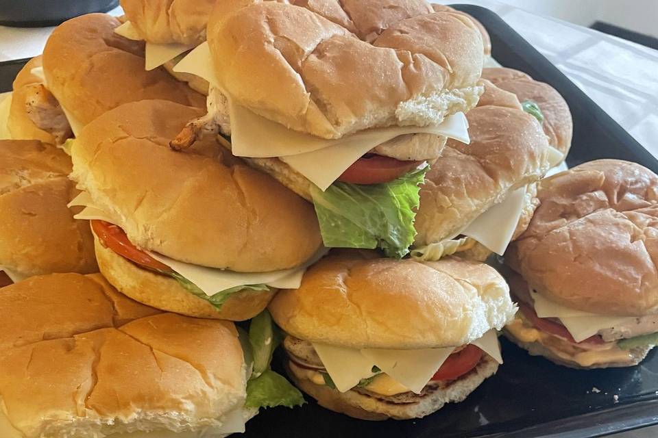 Buffet style sandwiches