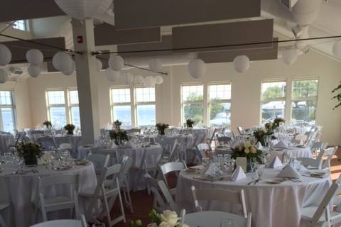 Duxbury Bay Maritime School Wedding reception