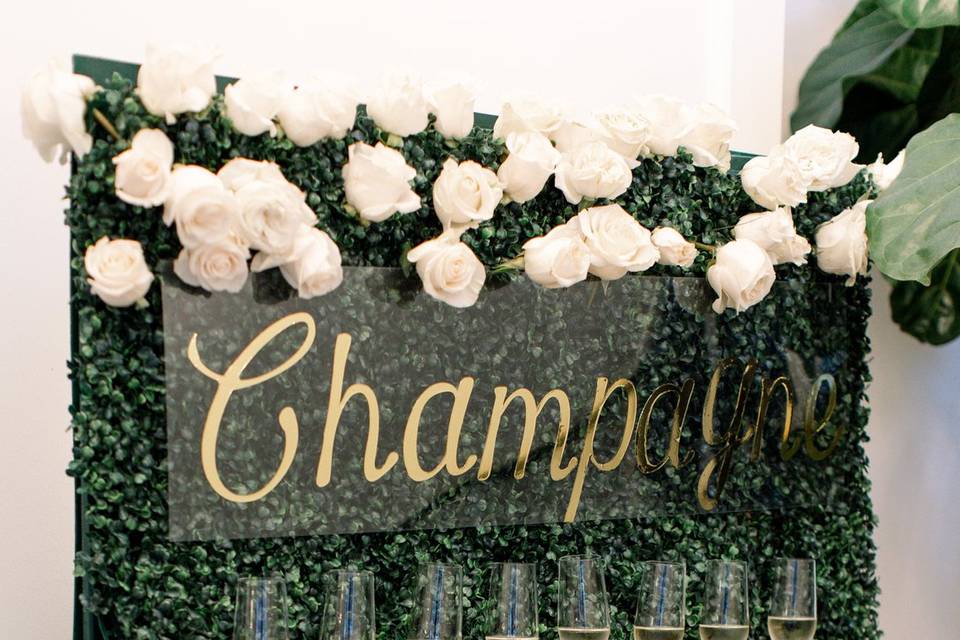 Champagne Wall Decor