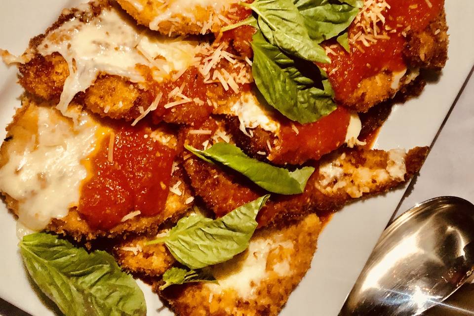 Family style chicken parm.