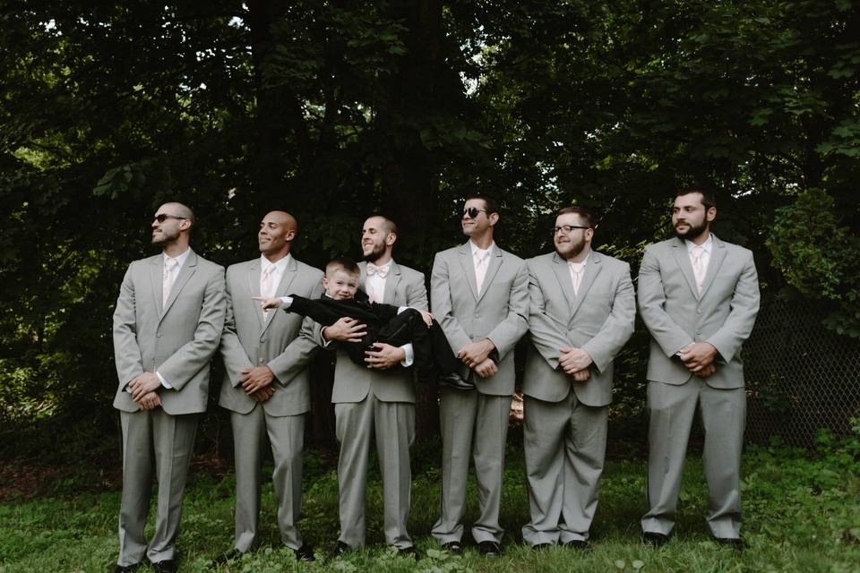 Groom and groomsmen