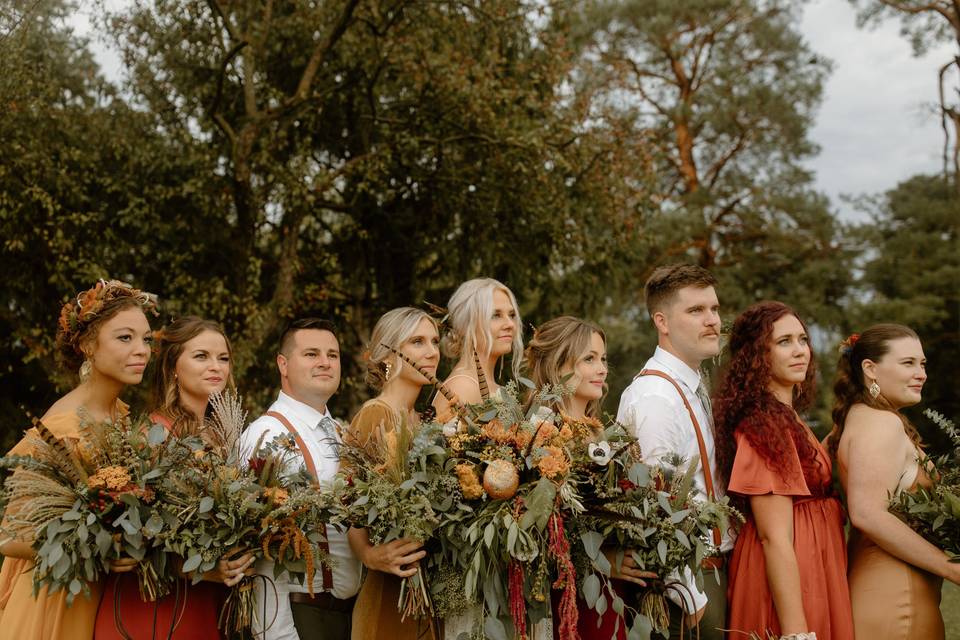 Boho des moines iowa wedding