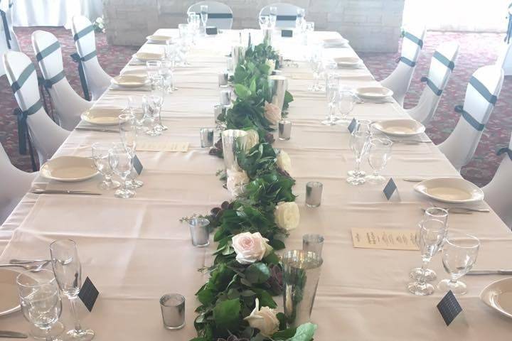 Long table centerpiece