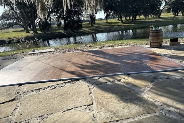 Outdoor dance floor