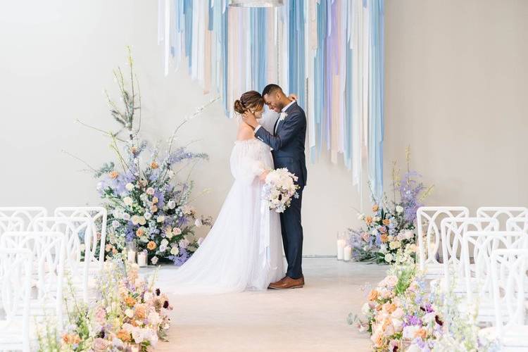 First dance, reception tent