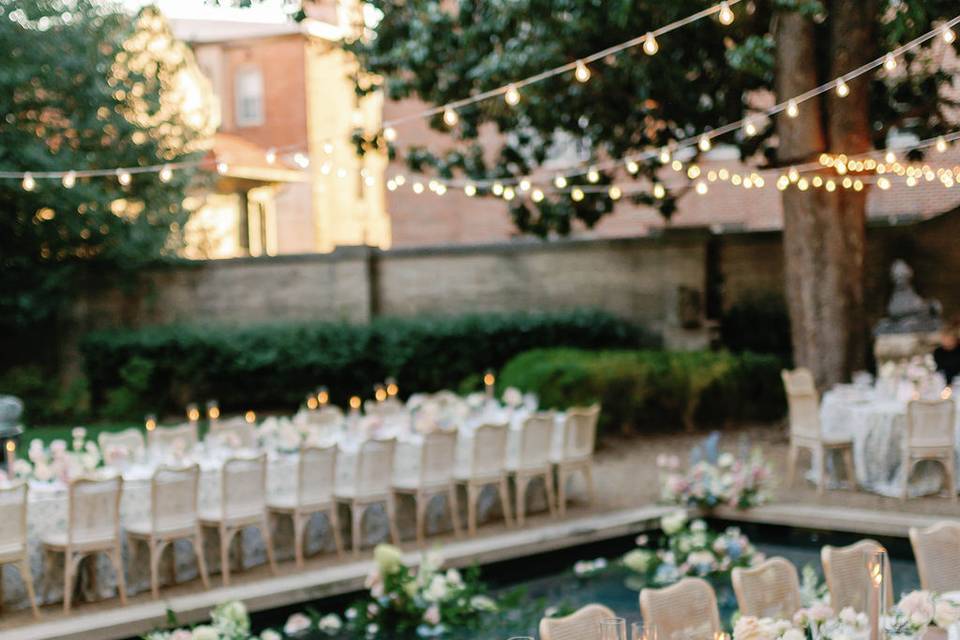 Romantic garden wedding