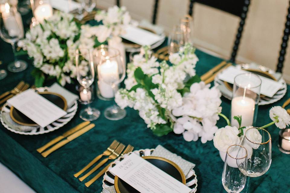 Modern romantic wedding