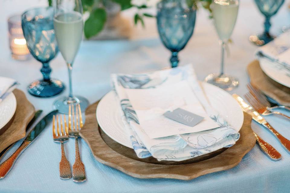 Nature inspired place setting