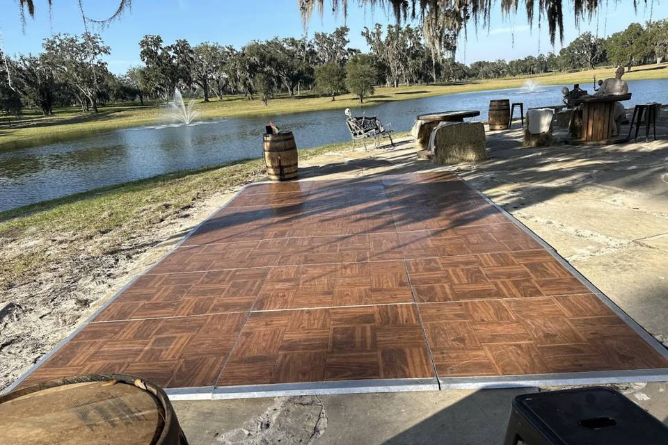 Outdoor dance floor