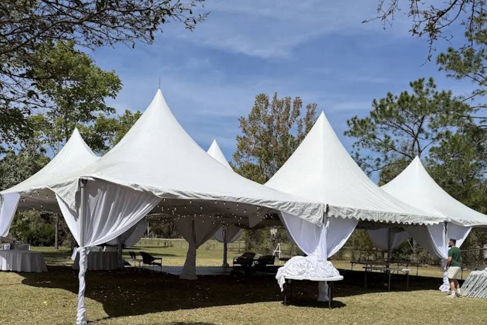 Tent and dance floor