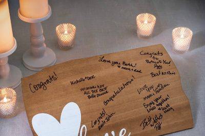 Live wood guest book