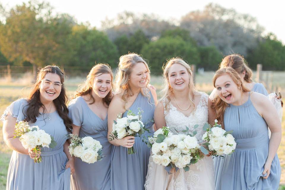Bridesmaids + Flowers