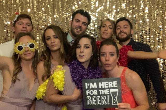 Gold sequin backdrop