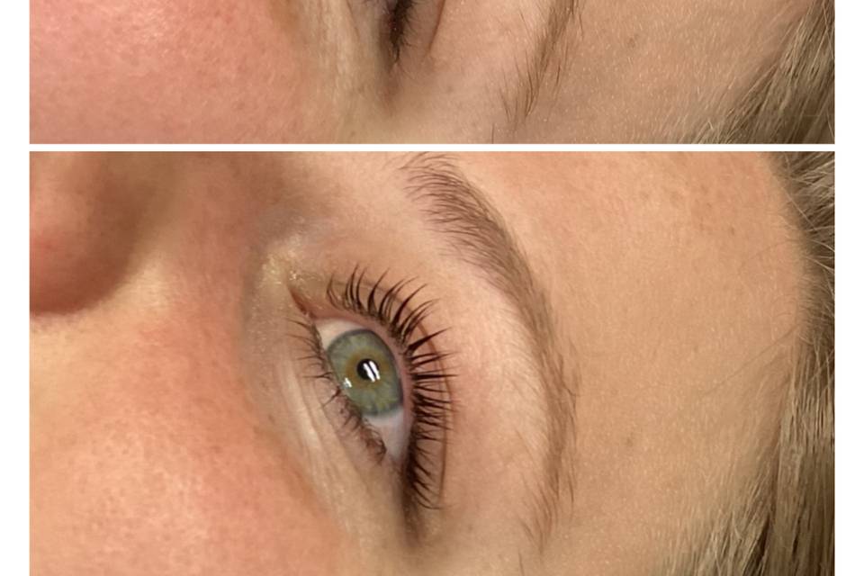 Before/After Lash Lift & Tint