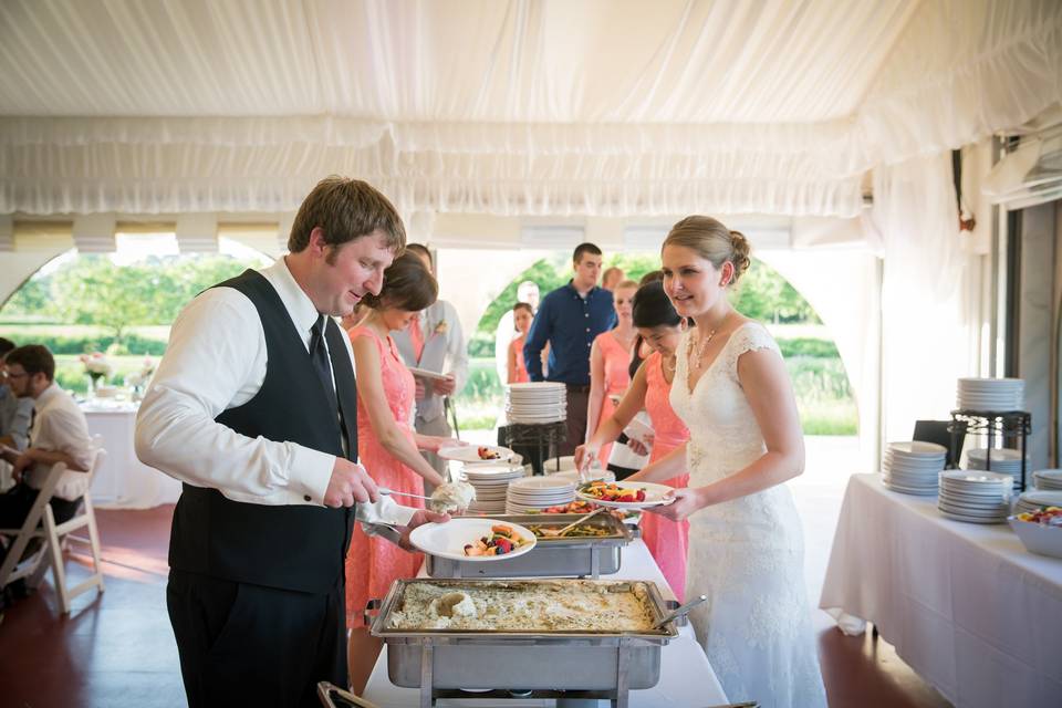 Buffet area