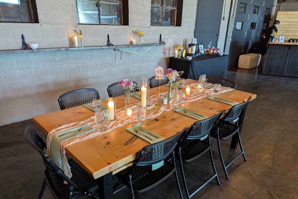 Traditional Table Setup