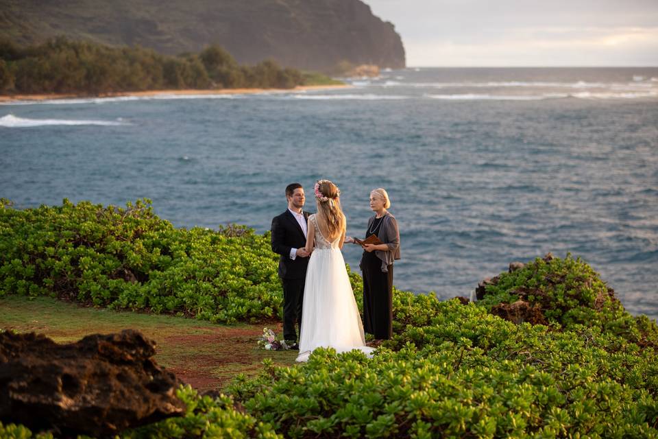 Cliffside elopement