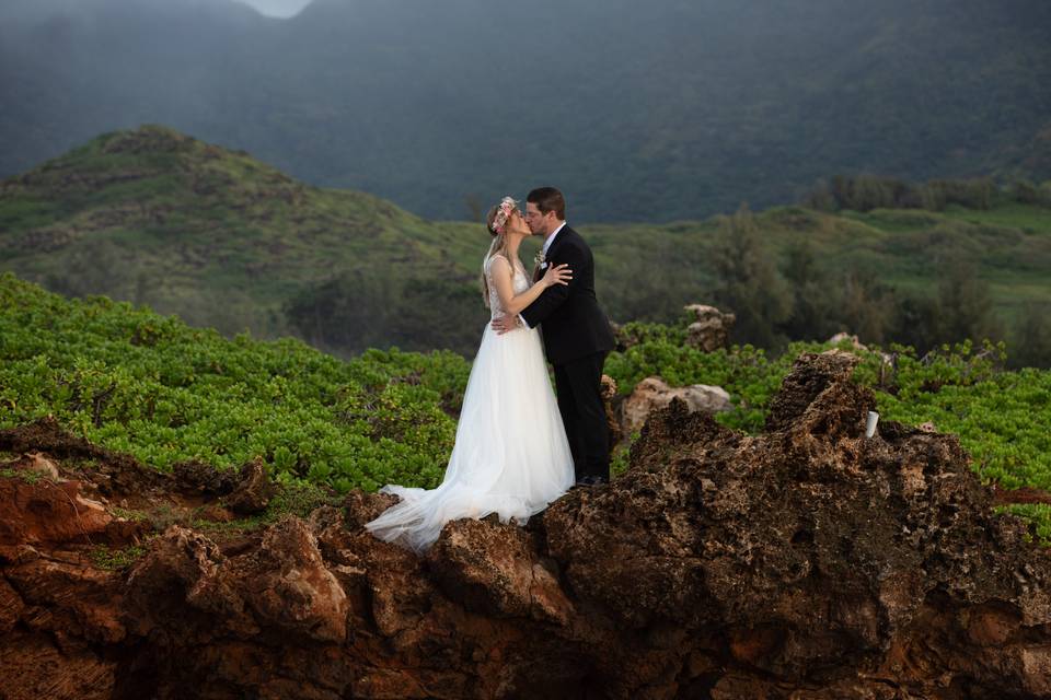 Cliffside elopement