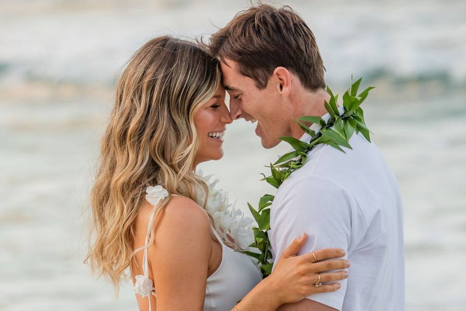 Beach elopement