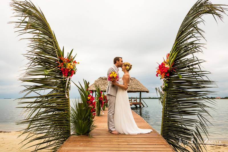 Pier wedding