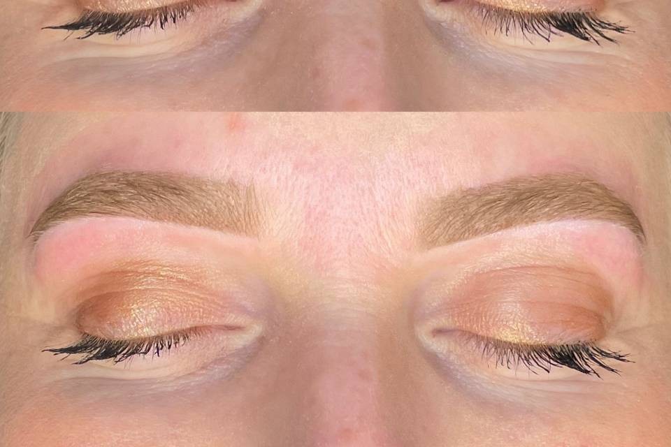 Brow wax and stain