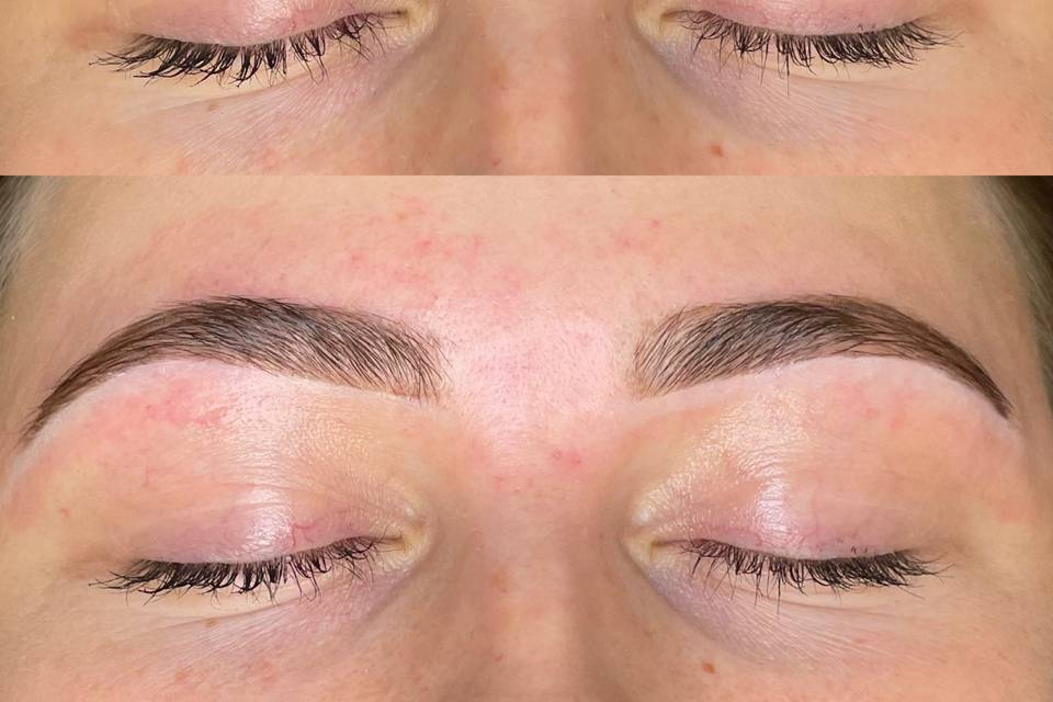 Brow wax and stain