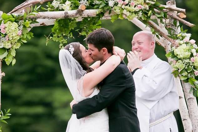 Wedding kiss