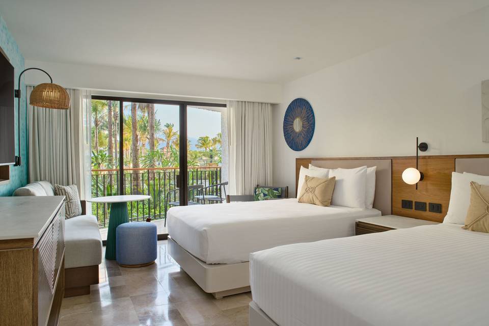 Pool view room