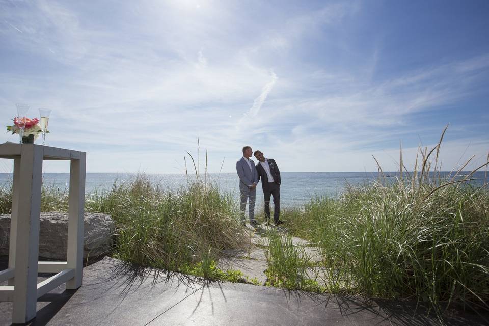 Lake Michigan wedding